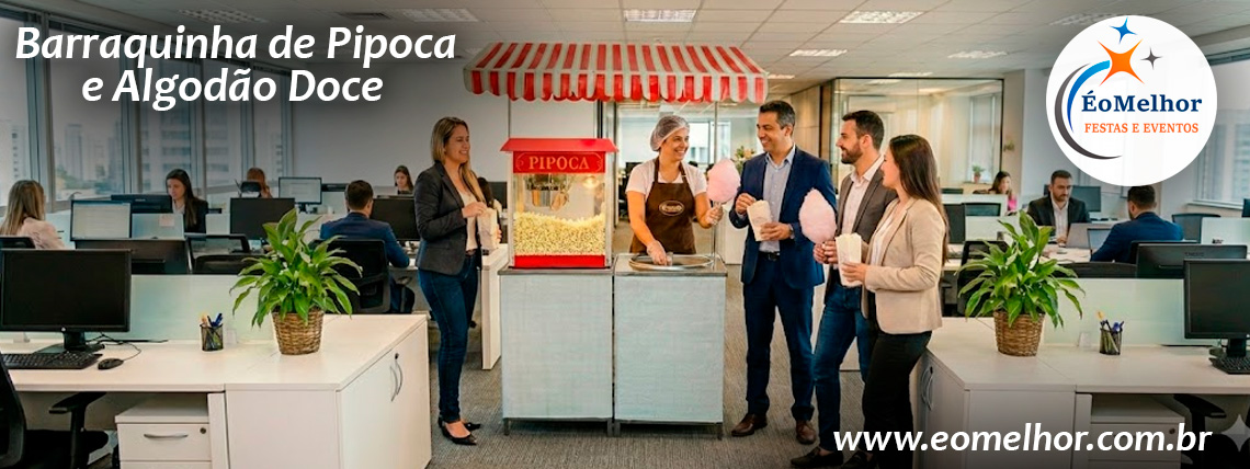 Barraquinha de Pipoca e Algodao Doce Evento